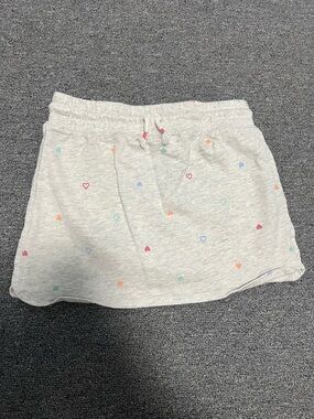 OshKosh B'gosh Gray Skirt with Multicolor Heart Accents